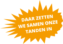 Daar zetten we samen onze tanden in